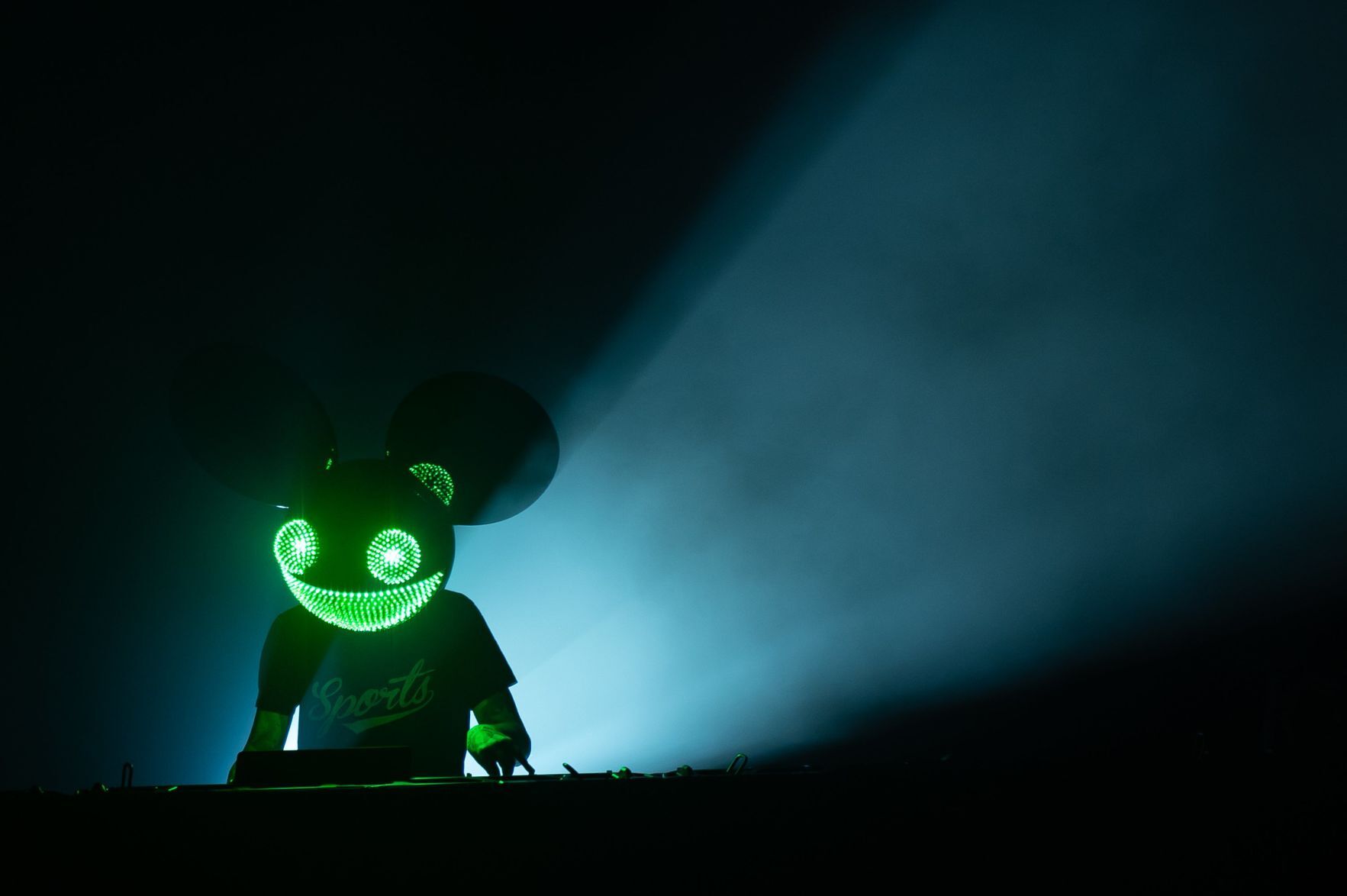 Deadmau5 performs at the Factory's grand opening